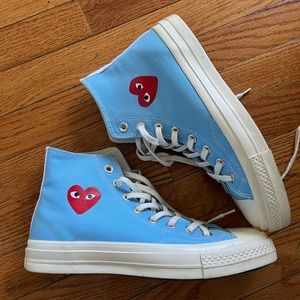 ON HOLD Cdg converse blue high tops
